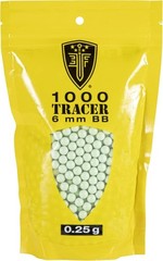 Tracer BBS Glow-in-The-Dark 6mm Airsoft BBS Ammo, 1000 Count