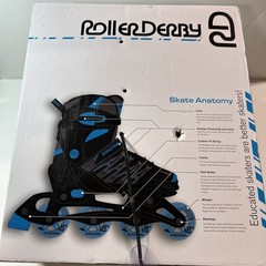 NEW Roller Derby Custom Adult In-line Skates Adult Sizes 7-10 Blue Black Skates