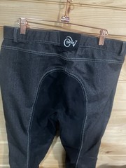 Ovation Riding Pants Breech Women 36R Black Equestrian