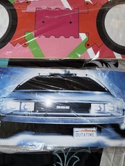 Kith For Back To The Future Skateboard 3 Of Them In Hand 2 Pink 1 Blue