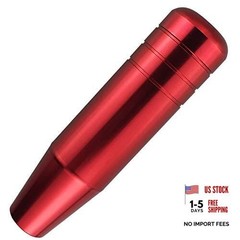 5″ Shift Knob, Aluminum Alloy Weighted Shifter Knobs Metal Gear Lever Red