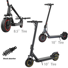 AOVOPRO 10.5/14.5Ah Electric Scooter Dual Shock Absorber 19-31 Miles Range