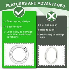 CooBigo 16 Pack 11mm Inner Dia. ; Outer 18mm, 3/8 Black 16pcs