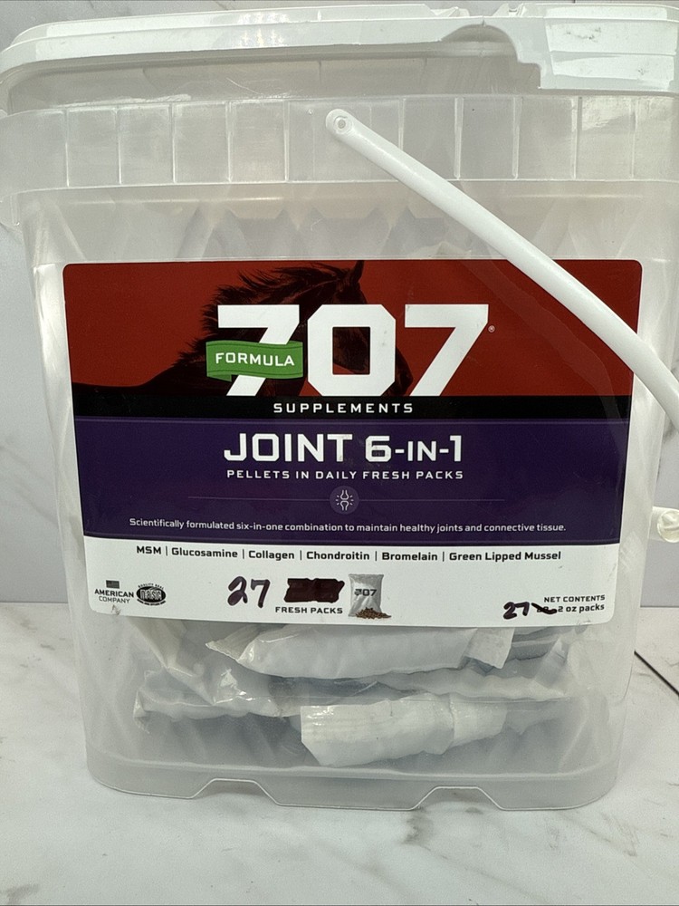 Formula 707✨Joint 6-in-1 Equine Daily Packs✨Support for Joint Integrity✨27 Packs