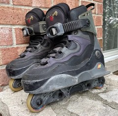 Vintage Pat Lennen K2 Aggressive Inline Skates Blades Skate US Mens 7