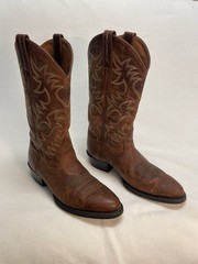 Ariat Cowboy Boots Heritage R Toe Western Brown Leather Men’s 8.5D Style 34730