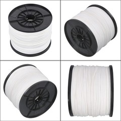 1/8 Inch 1000FT Hollow Braid Polypro Rope White 350 Pounds Tensile Strength