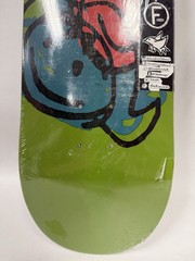 Foundation Skateboards Deck 8.25 Olive Green Smiley Graphic Sealed Raw Blank A31