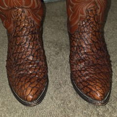 Dan Post Sea Bass Brown Western Cowboy Boots Mens US 9 1/2D Style 6569