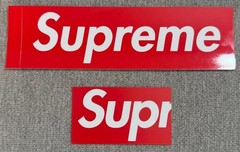 Supreme Red Box Logo Sticker & Brooklyn Store Business Card Ships Same Day ✉️