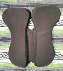 Total Saddle Fit – English – SQUISH PAD – Dressage – Medium (17.5-18″) – Black