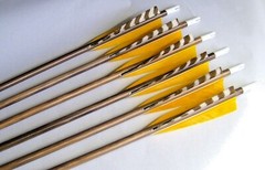 6 MATCHED WOOD ARROWS 31″