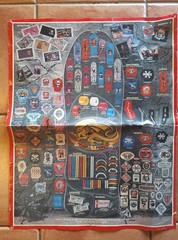 Vintage 1988 POWELL PERALTA BONES BRIGADE Team Skateboard Poster 2 SIDED Hawk