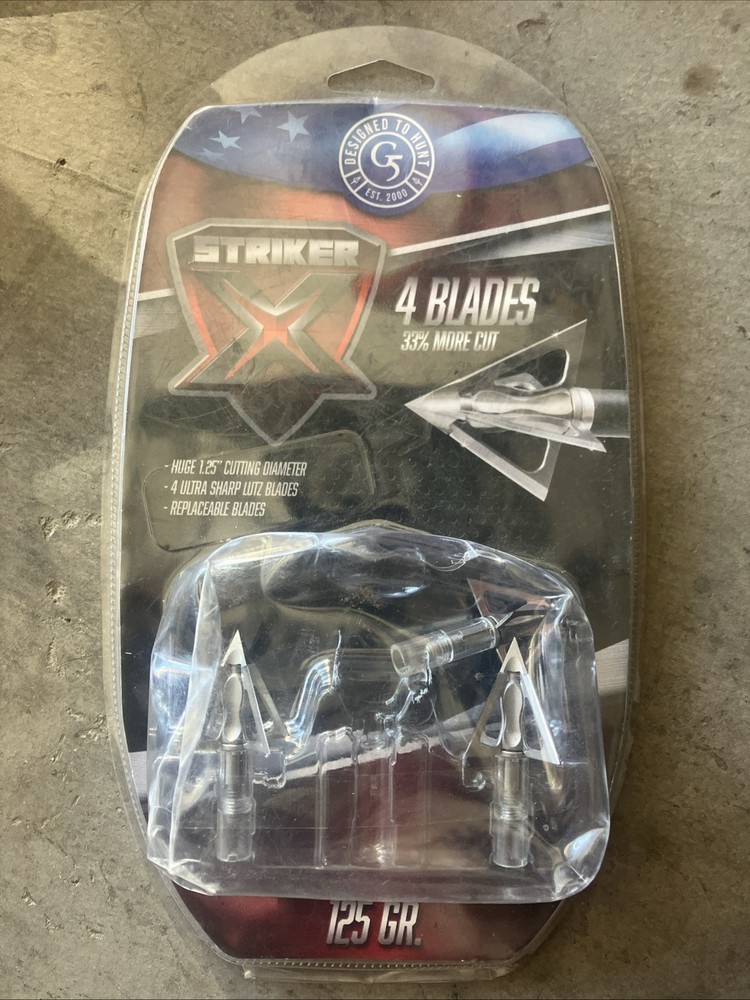G5 Outdoors 181X Striker X 125 Grain Broadhead 3 PK