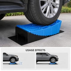 RV Leveling Blocks Kit – 8-Piece Curved RV Wheel Levelers with Chocks