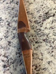 Vintage Bear Alaskan Bow 48# 62 in Left/Right hand Blk/Org (Nw148)