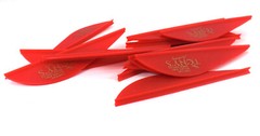 2.5″ Vanes Tonys All New Supper Wave Archery Vanes Red 50PK TNYSWV3343C