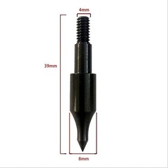 24 Pcs Steel 100 Grain Archery Arrow Field Points Field Tips – Practice Target &