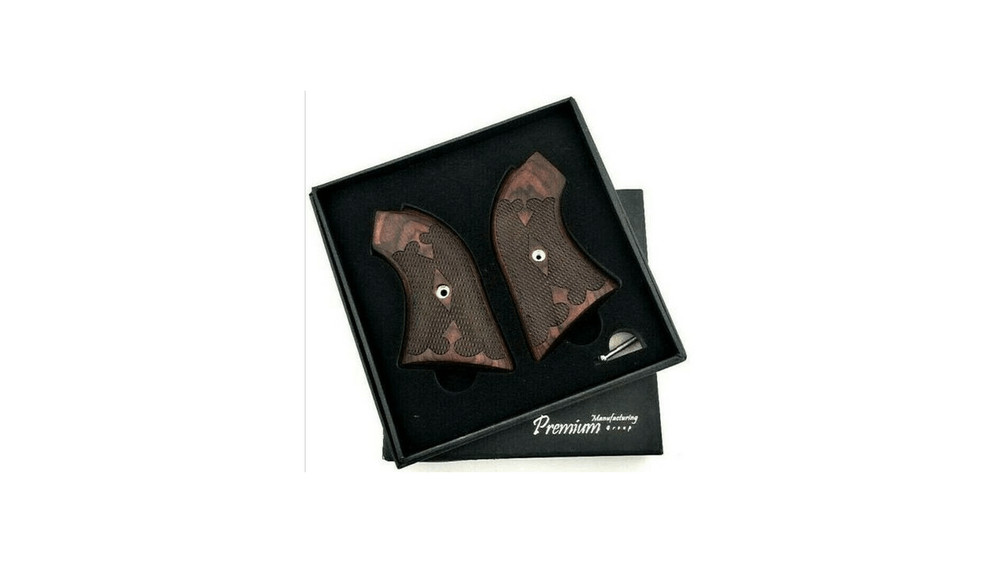 The Rosewood “Gentleman” Version Heritage Arms Rough Rider 6 & 9 Shot Grips