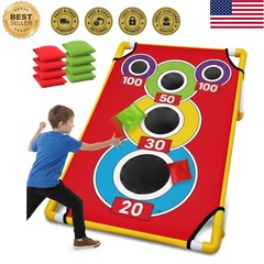 Versatile 21+ Game Cornhole Set with 8 Bean Bags – Perfect for Family Fun