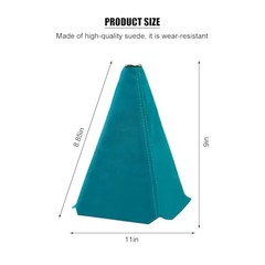 Car Shift Boot Cover, Suede Leather Manual Automatic Gear Shifter Light Blue
