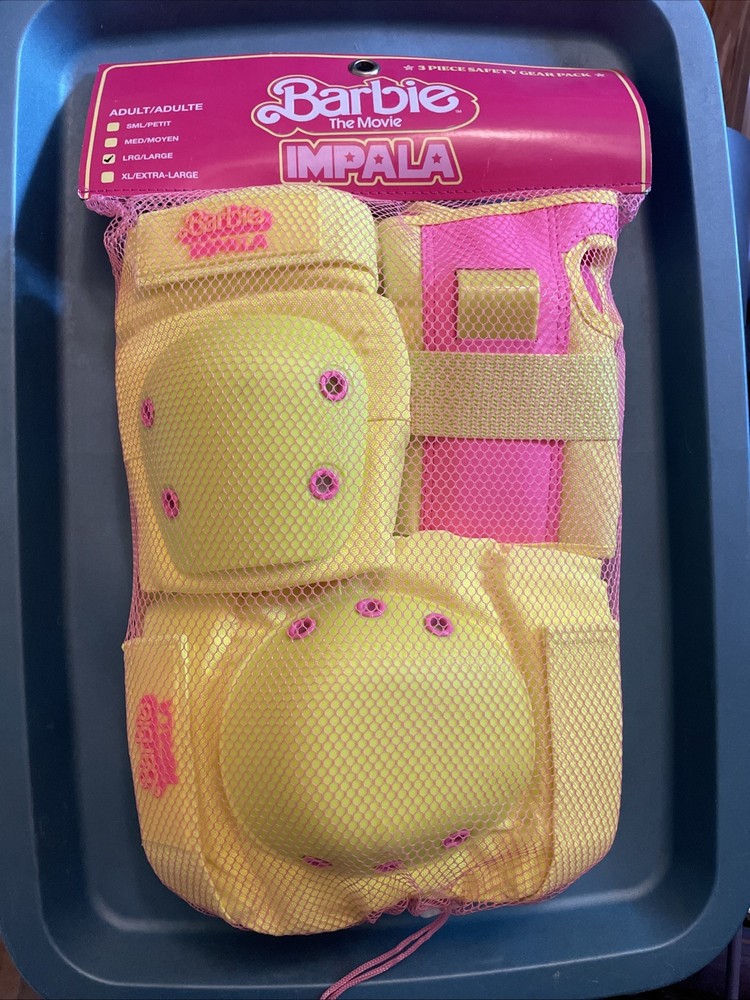 Barbie Impala Skate 3 Piece Set Safety Gear Pack Adult Size Large Brand New
