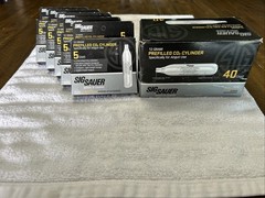 Sig Sauer 12 Gram Prefilled Co2 Cylinders. 65 Total Cartridges. Sold as a lot