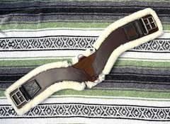 Total Saddle Fit -STRETCHTEC Western Cinch – 32” Brown/ Fleece Liner