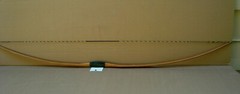 Vintage Wolverine English Style Long Bow 63, in. x 25 lb. R/H (Item #1)