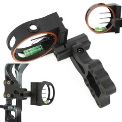 Compound Bow 3Pin Sight Adjustable .029″ Optical Fiber Archery Bow Shooting Hunt