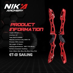23in Archery Recurve Bow Riser ILF Aluminum Alloy Takedown Right Handle Shooting