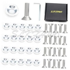 6063-T6 Hard Aluminum Alloy Fender Washer 20 Pieces CNC Precision silver