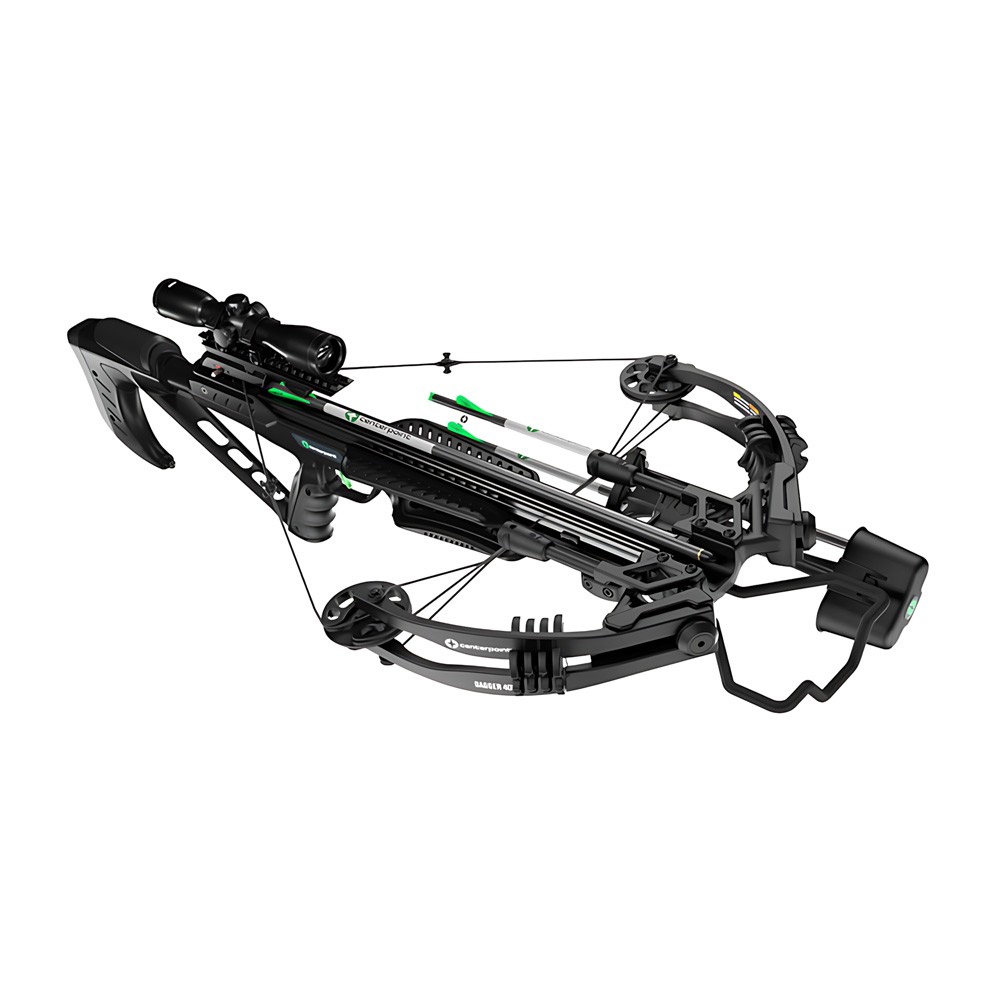 Centerpoint C0001 Dagger 405 FPS 4×32 Illuminated Scope Compound Crossbow, Black