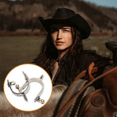 2Pcs Western Cowboy Spurs, Stainless Steel Western Spurs, Men Women Horse Spurs,