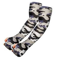1/2Pairs Elastic Cooling Sleeves Amouflage Arm Cover Sport Outdoor UV Sun Summer