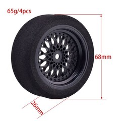 Shaluoman 4Pcs 1/10 7.1 inches x x 1.2 inches, Black and Gold