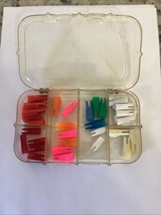 37 TRADITIONAL ARCHERY STYLE ARROW NOCKS 5/16 “ AND 11/32” Mixed Colors. Must C