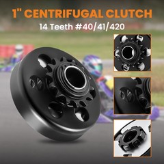 Centrifugal Clutch 1″ Bore 14 Tooth 14T w/ 40 41,420 Chain 13 HP for Go Kart