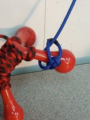 FIERY RED Micro Brahma Bull ROPING DUMMY – Pro Paracord Training Set