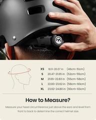 Impact-Resistant Skateboard Helmet for Inline Skating & Cycling – Large Size