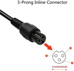 EVAPLUS 42V 2A Power Adapter PowerFast 3-Prong Inline Connector for Pocket Mod S
