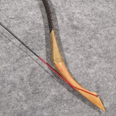 25-55lbs Traditional Recurve Bow Mongolian Archery Longbow Hunting Target RH LH