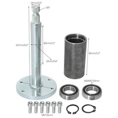 420mm 16.5″ Front Steering Gear Shaft Rack Pinion Tie Rod Ends Tricycle Quad UTV