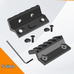 45 Degree Offset Rail Mount for M-Rails, 3 Slots 5 Slots Aluminum 45° Offset …