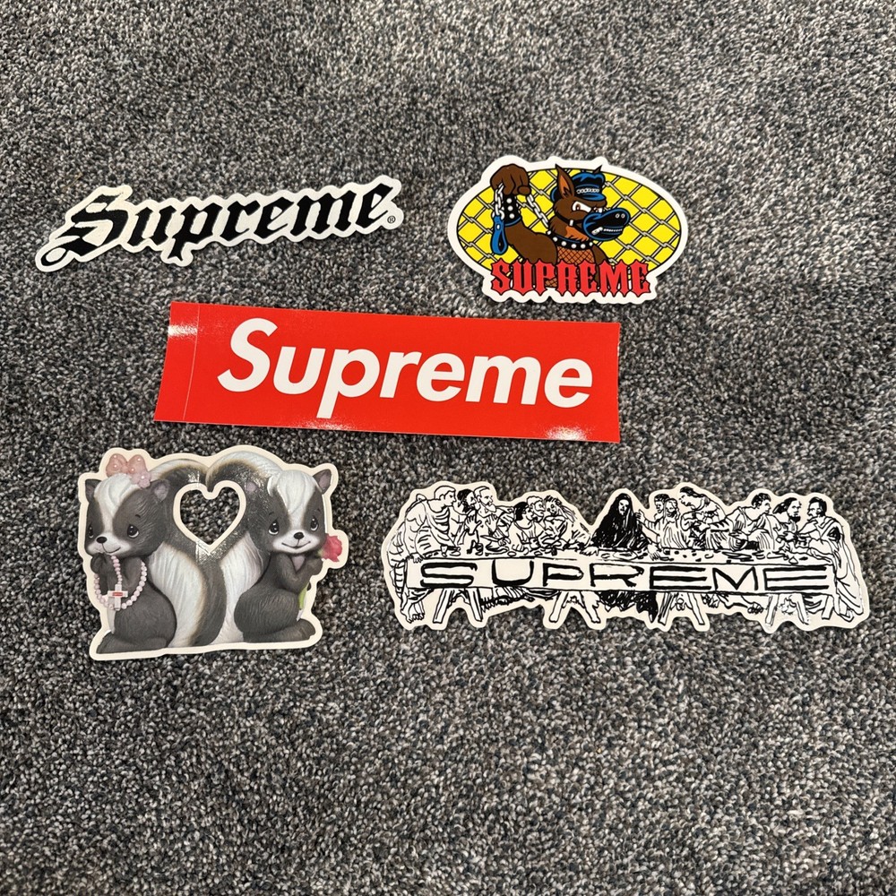 5 Supreme Sticker Bundle SS26 Includes All Shown