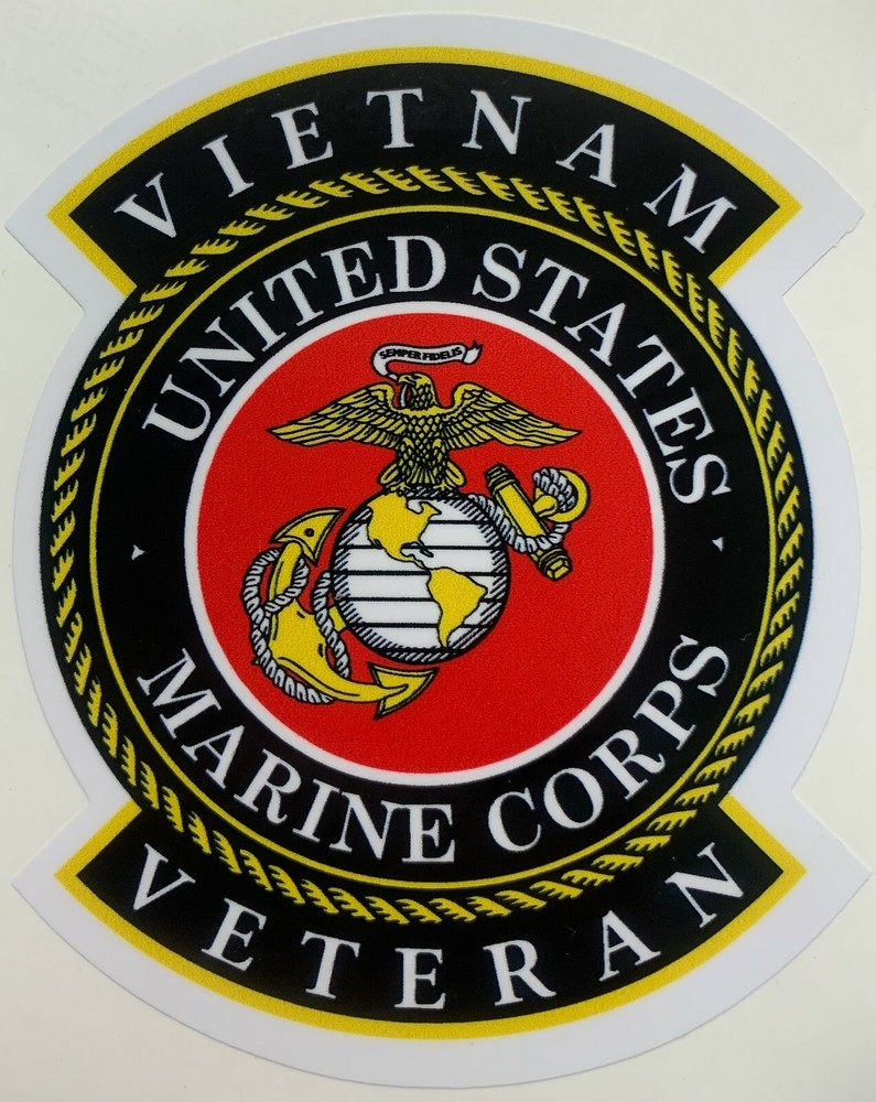 US Marine Corps Vietnam Veteran Sticker Waterproof New D213