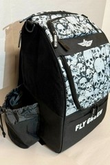FLY GREEN DISC GOLF BACKPACK NUMBSKULL w/ 2 DRINK HOLDERS HOLDS 20-25 DISCS