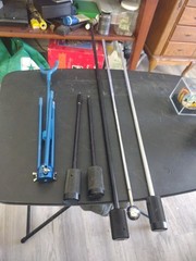 Vintage Recurve stabilizers Asst Sizes & Folding Portable Bow Stand 33″ 26″ 26.