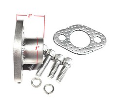 Female 1/2 NPT Stainless Exhaust adapter for some Small Briggs & Tecumseh motor
