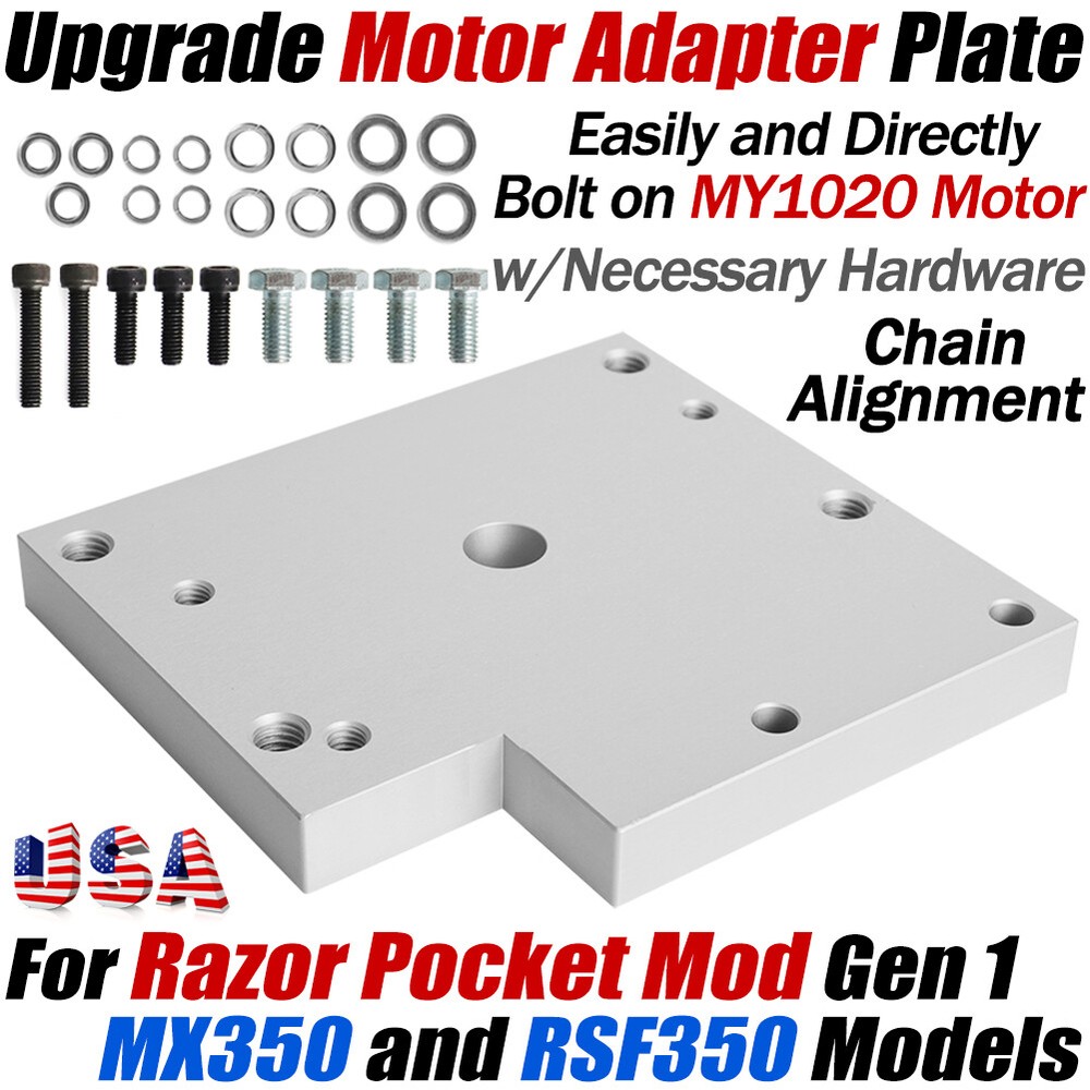 For Razor Upgrade MY1020 Motor Adapter w/ Hardware Razor Pocket Mod MX350 RSF350